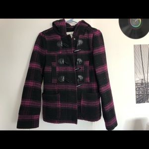 Aeropostale Black and Purple Winter Coat